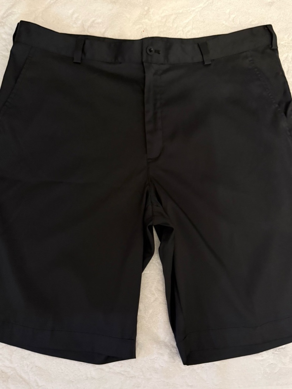 Nike Black Flat-Front Men's Shorts